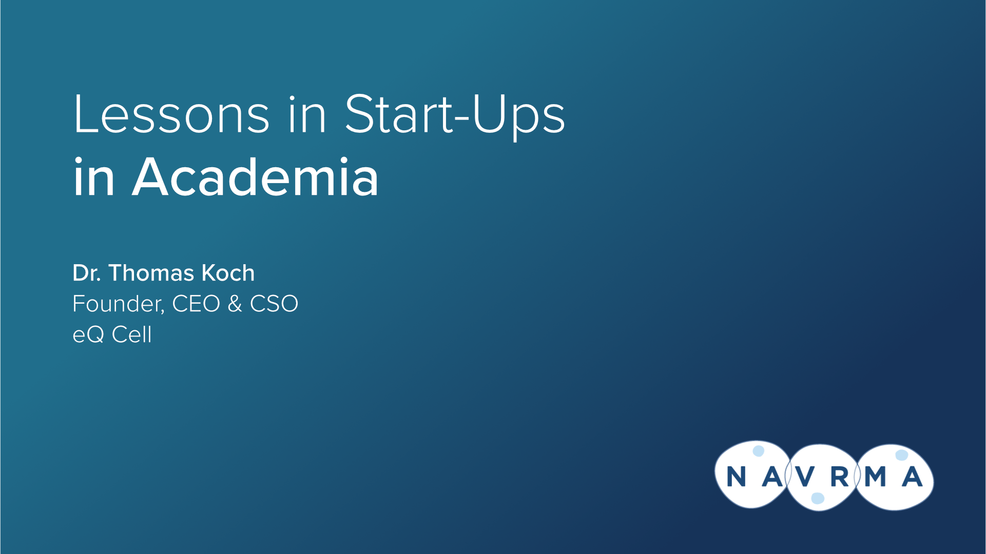 start up lessons in academia
